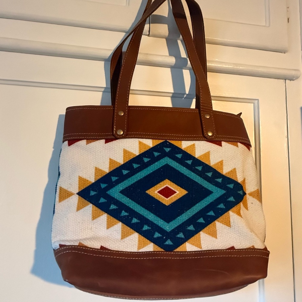 Myra Bag Aztec Southwestern Pattern Tote | Boho Western Bag